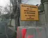 Route de la Boissière fermée du 13 au 27 avril - JPEG - 1.9 Mo